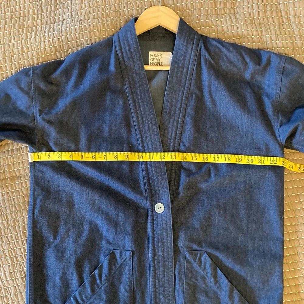 Power of my people, denim duster, XS/S - Picture 5 of 5
